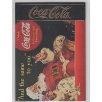 Coca Cola Coke Collect A Card Series 4 Santa S35 Foil Stamp (single card)