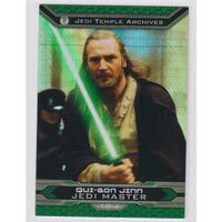 2015 Star Wars Chrome Perspectives Prism Refractor 106/199 Qui-Gon Jinn 10-J