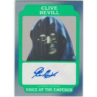 Star Wars Rogue One Mission Briefing Clive Revill Emperor Autograph Card A-CR