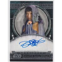 Topps Star Wars 40th Senator Bana Breemu Autograph AA-BL Bai Ling Neat Auto