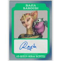 Star Wars Rogue One Mission Briefing Rajia Baroudi Autograph Queen Scintel A-RB