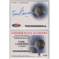 James Bond Dangerous Liaisons - A59 Earl Cameron as PINDER Autograph Signature