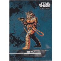 2016 Topps Star Wars Rogue One Mission Briefing Sticker Card Bistan #6 of 18