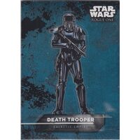 Topps Star Wars Rogue One Mission Briefing Sticker Card Death Trooper #14 of 18