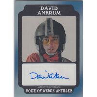 Topps Star Wars Rogue One Black Autograph David Ankrum Wedge Antilles 45 /50