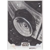 Topps Rogue One Series 1 Sketch Card Kate Carleton Deathstar