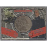 2015 Star Wars Chrome Perspectives Gold Medallion Yoda Vs Dooku 4/ 50