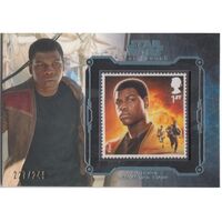 2016 Topps Star Wars Masterwork FINN Royal Mail Stamp 227 /249 