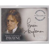 Spike The Complete Story Autograph Card A10 Simon Templeman As Pavayne