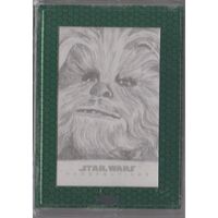 2015 Star Wars Chrome Perspectives Sketch Card Brent Ragland CHEWBACCA NICE