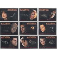 2005 Battlestar Galactica Premiere Edition Roll Call Insert Set 9 Cards R1 - R9