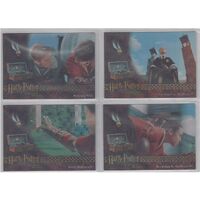 Harry Potter Sorcerers Stone Box Topper Set of 4 BT1 BT2 BT3 BT4 FOIL NICE