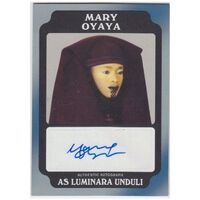 Topps Star Wars Rogue One MB Black Autograph Mary Oyaya as Luminara Unduli 24/50