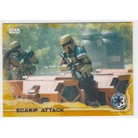 2016 Star Wars Rogue One series 1 Scarif Attack #60 Gold parallel card 32/50