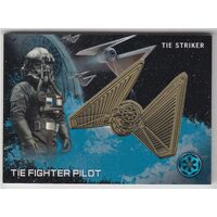 Star Wars Rogue One Gold Medallion Card Tie Fighter Pilot Tie Striker 37/ 50