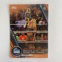 2020 Topps WWE Women's Division 90 Smack Down Orange Charlotte Flair 41/50