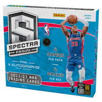 Panini 2022 - 23 Spectra Hobby Basketball Trading Cards Sealed Box | 4 Packs